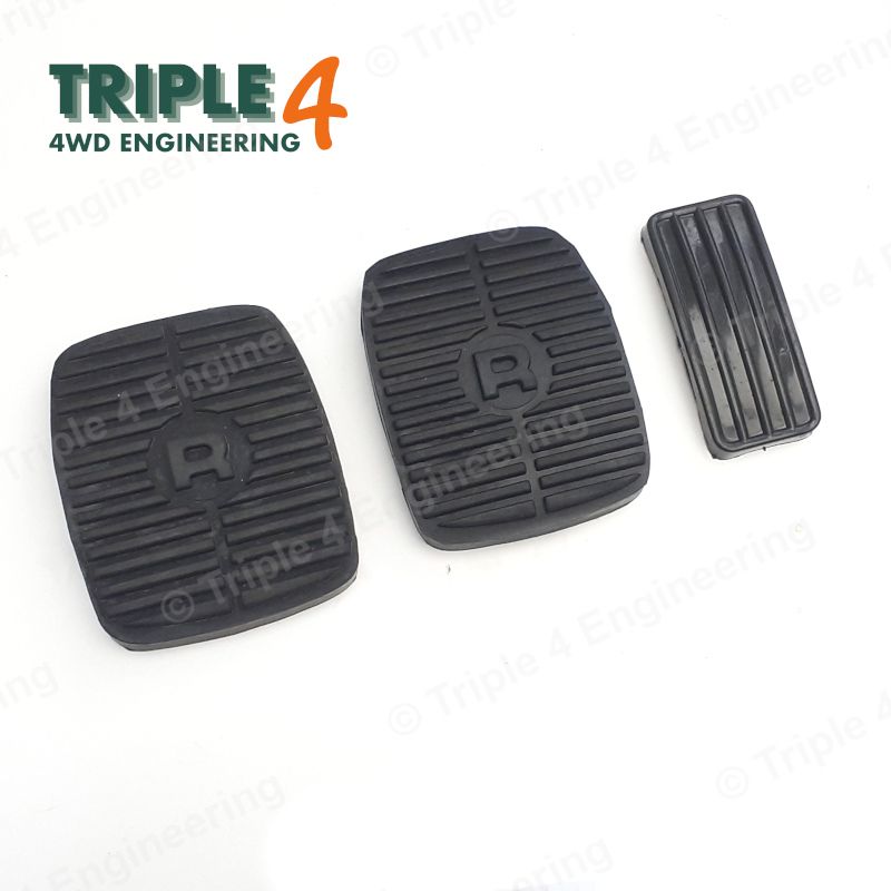 Land Rover Discovery 1 OEM Accelerator, Brake & Clutch Pedal Rubber Set