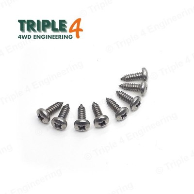 Land Rover Defender Marine Grade Stainless Steel Front Grille Screw Kit