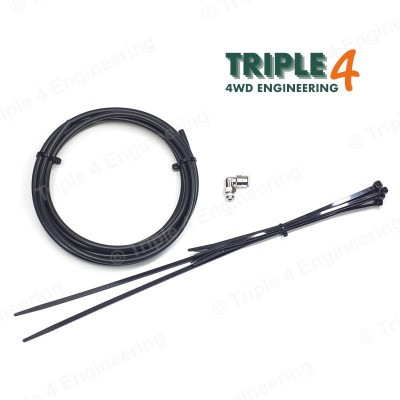 6mm Extended Transmission Breather Hose with 90 Degree Elbow