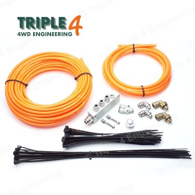 Land Rover Defender TD5 Overland LX Spec Wading Kit - Orange - with Axle Unions